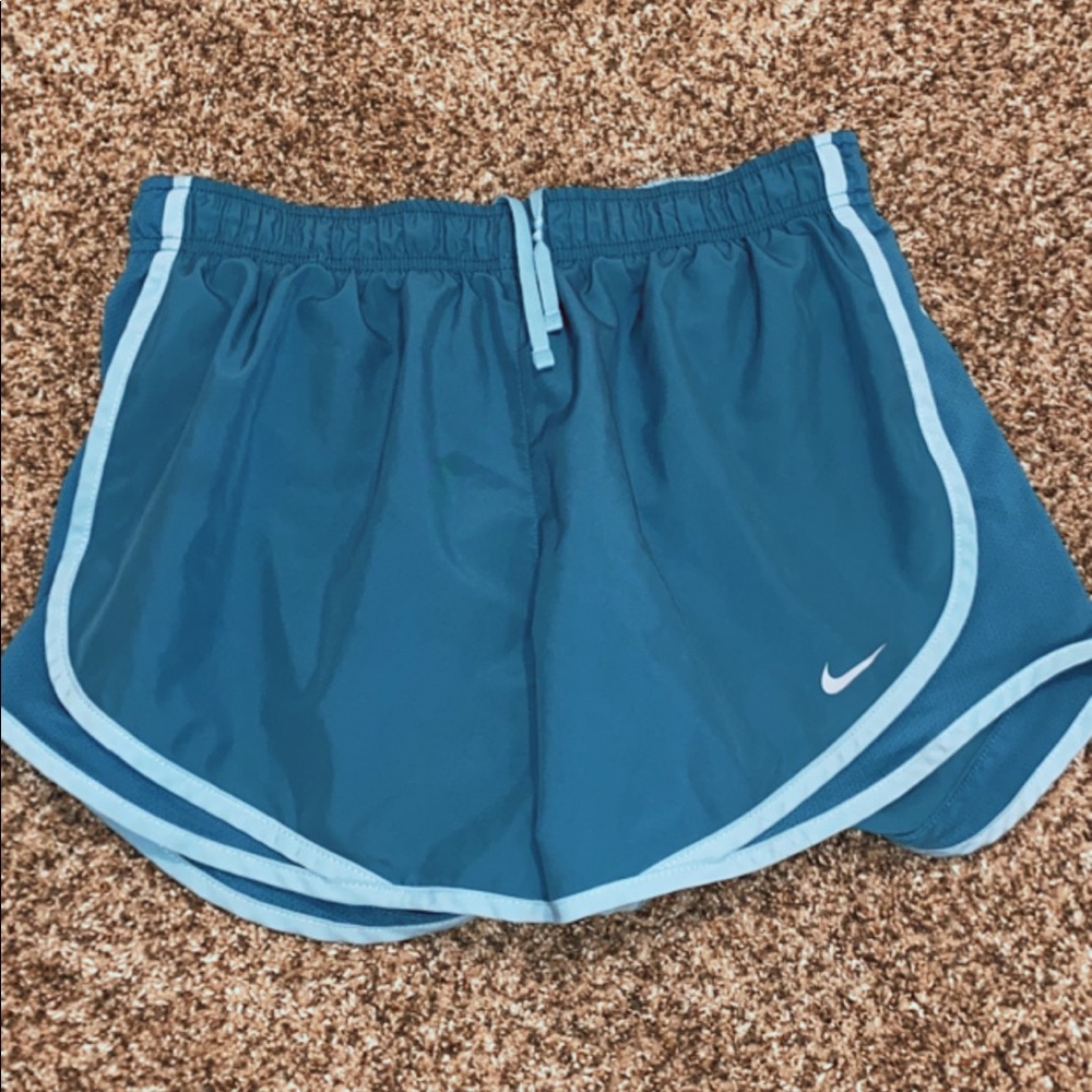 Light blue + Turquoise Nike running shorts!